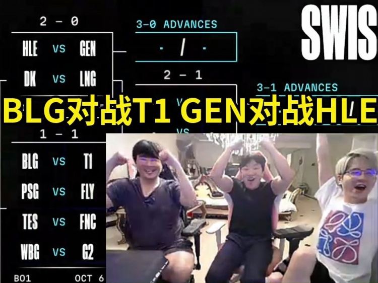 姿态看瑞士轮第三轮抽签:这签还行,LPL没内战就很舒服了!